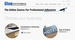 Desktop Screenshot of gluewarehouse.com