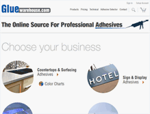Tablet Screenshot of gluewarehouse.com